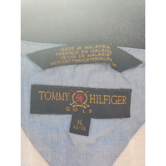 Tommy Hilfiger Polo Shirt Women XL QualityCare Auto Serv Hub City Ford UPCYCLED - Picture 5 of 8